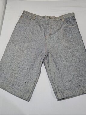 Tommy Hilfiger Light Wash Denim Shorts Size 40 Vintage Grey Blue Jeans